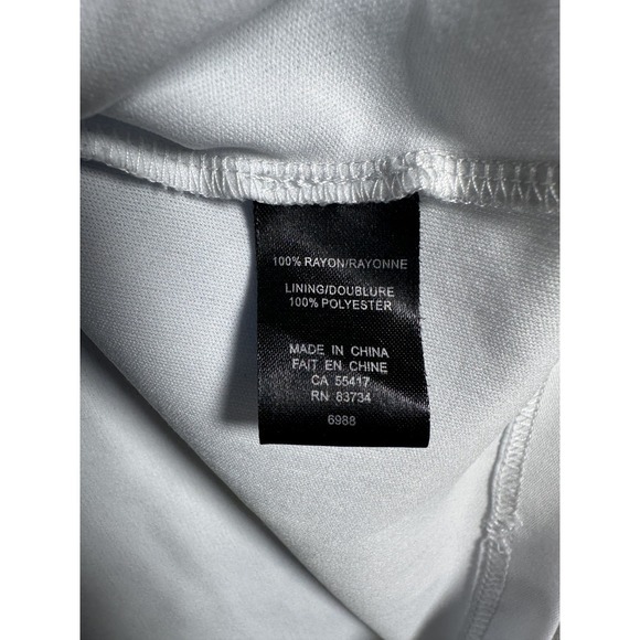 Linea Domani Floral Blouse Size XL White Blue Chiffon Fairy Romantic Feminine - Picture 4 of 6